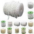 thumbnail image 2 of Coofit 32.8ft Pearl Chain Artificial Multifunctional DIY Pearl Trim Pearl Bead Chain, 2 of 3