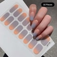 thumbnail image 3 of Pegatinas para uñas de Color degradado, sin hornear, parche para uñas terminado en salón, cobertura completa, envolturas adhesivas para uñas, decoraciones para manicura DIY, 3 of 7