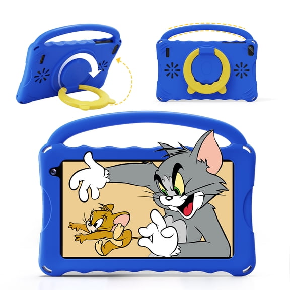 Digiland 7 inch Kids Tablet, 4GB RAM 32GB ROM Android Kids Tablet with Parental Control, Eye Protection Screen for Kids 4-12, Portable Handheld Children Tablet (Blue)