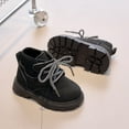 thumbnail image 6 of CAICJ98 Toddler Boys Girls Short Boots Kids Outdoor Waterproof Hiking Ankle Booties Non-Slip Girl Combat Boots Black,6.5(Toddler/Little Kid), 6 of 7