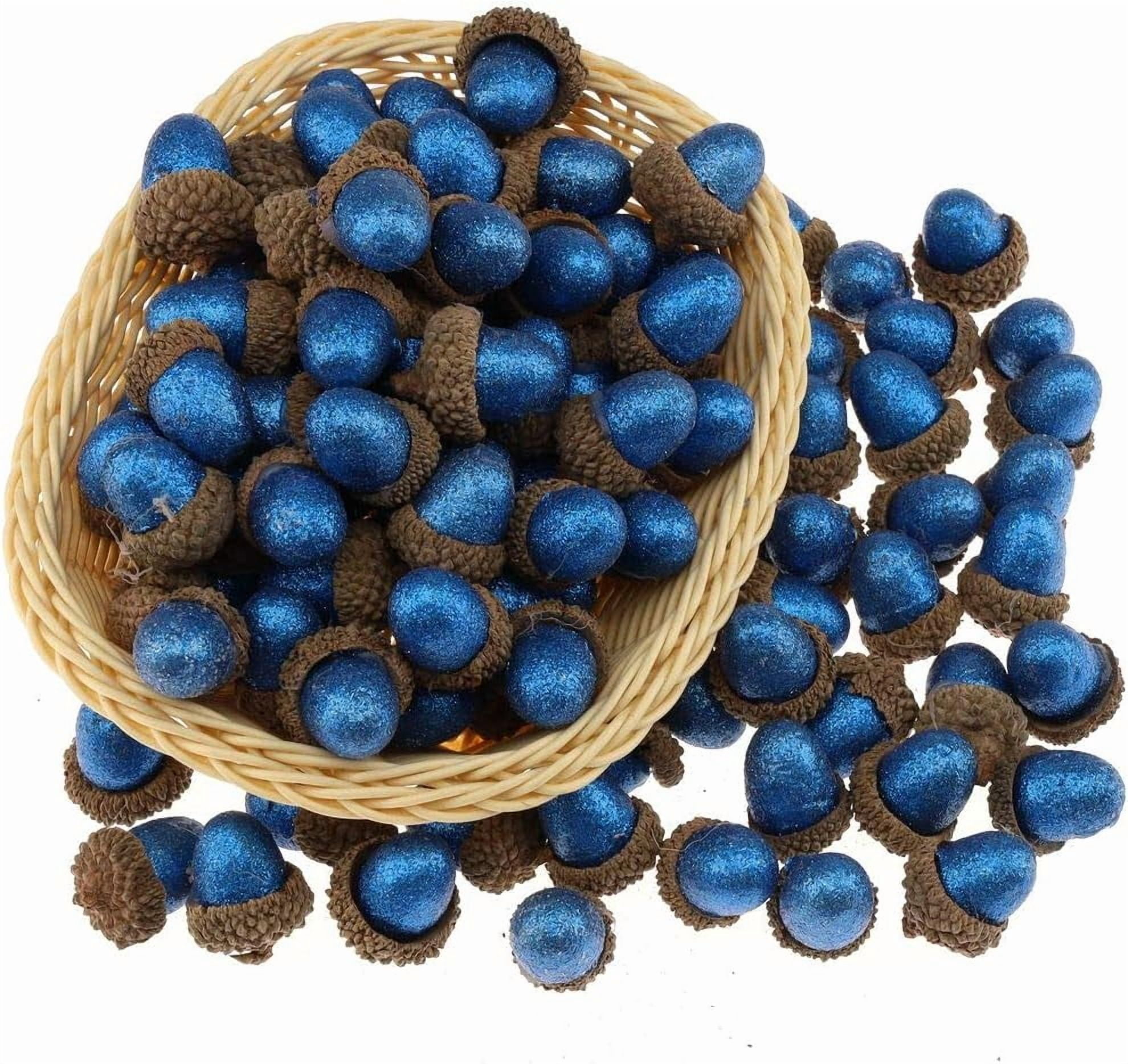 50pcs Decoration Green Acorn Fake Artificial Simulation Acorns Plant Home DIY Craft Accessories for Table Decor Vase Filler