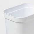 thumbnail image 3 of 2.5gal Waste Basket White -  Compact Plastic Trash Can for Bathroom or Kitchen, 3 of 3
