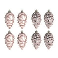 thumbnail image 6 of Hmgxay 8PC 3.5" Christmas Tree Ornaments, 9cm Plastic Christmas Baubles for Holiday Decor, Glittering Christmas Tree Pendants for Home Decoration(Wine), 6 of 6