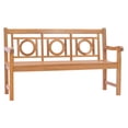 thumbnail image 2 of Teak Wood Double-O Outdoor Bench, 5 Foot, 2 of 5