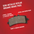 thumbnail image 2 of Sixity Rear Organic Brake Pads Rotor compatible with Ducati 916 SP Biposto 1995 Complete Set, 2 of 2