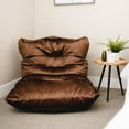 thumbnail image 6 of Big Joe Roma Bean Bag Chair, Chocolate Plush, Soft Polyester, 3 feet, 6 of 10