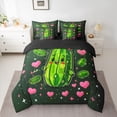 thumbnail image 2 of Castle Fairy Teens Cucumber Pickle Twin Bedding Sets,Love Heart Bedding Comforter Set, 2 of 8