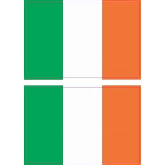[2x] 3in x 2in Irish Flag Stickers