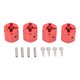 thumbnail image 1 of Adaptador hexagonal de 4 Uds. De 12mm, aleación de aluminio, adaptadores de accionamiento de cubo hexagonal de rueda de 12mm para Axial SCX10 90046 para coche D90 1/10 RC, 1 of 8