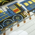 thumbnail image 4 of Steam Trains Quilt Navy/Multi 2Pc Set Twin, 4 of 12