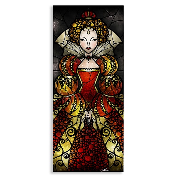 Stupell Industries Royal Elizabeth I Portrait People Painting Wrapped Canvas Canvas Art Print Wall Art, 10 x 24