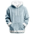 thumbnail image 3 of Women's Hoodies Sweatshirts Long Sleeve Women Hoodies Pullover Cute Hoodies Light Blue Plain Sweatshirt Women's Fall Clothes, 3 of 3