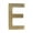 Antique Brass, variant on 4 in. Brass Floating House Letter E, Black
