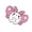 QHXZ5654, variant on Creative Cartoon Bat Rabbits Pin Cool Alloy Jewelry Gift For Teens Adults