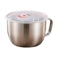 thumbnail image 3 of Opvise Rice Bowl Rust-proof Anti-slip European Style Durable Students Dorm Metal Soup Bowl Household Supplies Stainless Steel, 3 of 7