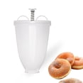 thumbnail image 1 of Donut Mould Easy Fast Portable Donut Maker Manual Waffle Dispenser Doughnut Machine Arabic Waffle Plastic Lightweight Deep Fry, 1 of 2