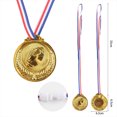 thumbnail image 3 of 3 premios de competición de medallas de oro/plata/bronce de 65 cm para competición deportiva, 3 of 8
