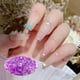 thumbnail image 4 of Vogacara 1440 piezas de cristal conjunto decoración uñas arte diamantes de imitación Violeta, 4 of 6