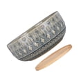 thumbnail image 2 of Injueey Macetas suculentas de cerámica de 8 pulgadas para jardinería, maceta para flores, bandeja para interior y exterior, caja poco Jardín y Patio Negro, 2 of 6