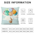thumbnail image 5 of Orinice Balloons Graphic Decorative Men Women Boy Girl Room Cushion Throw Pillow Cover 24x24in, 5 of 5