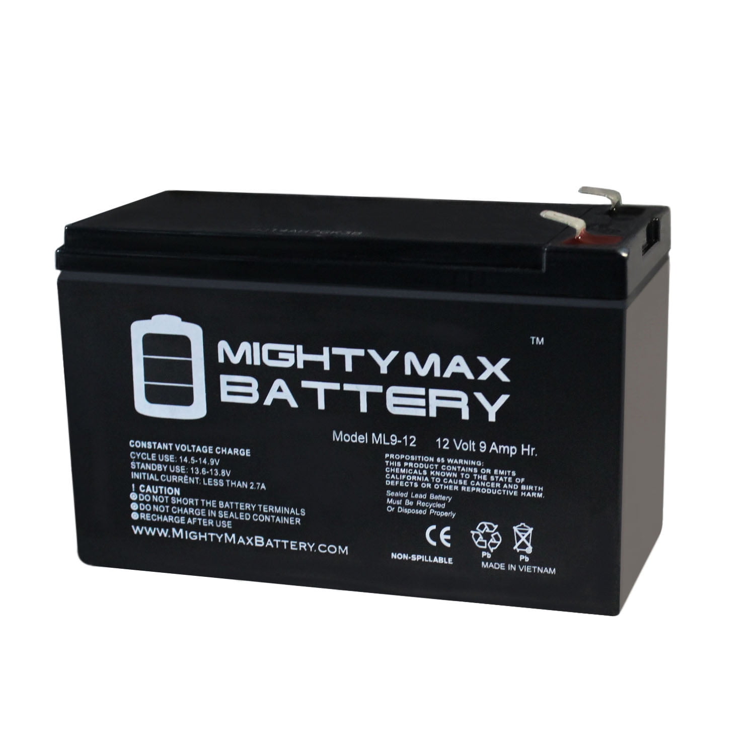 UPG 12V 9AH Battery for Vexilar Double Vision Pack WITH CHARGER 