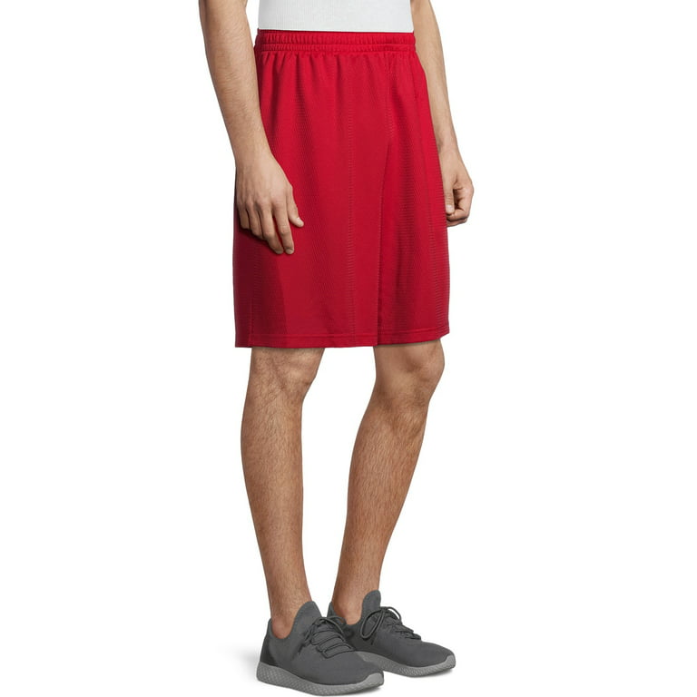 Athletic Works Men's 9 Dazzle Shorts, Size: 3XL, Color: Red