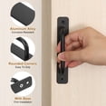 thumbnail image 4 of Unique Bargains 2Pack Barn Door Handles, 224mm / 9 Inch Hole Center Sliding Gate Door Pull Handle for Wardrobe Closet (Black), 4 of 6