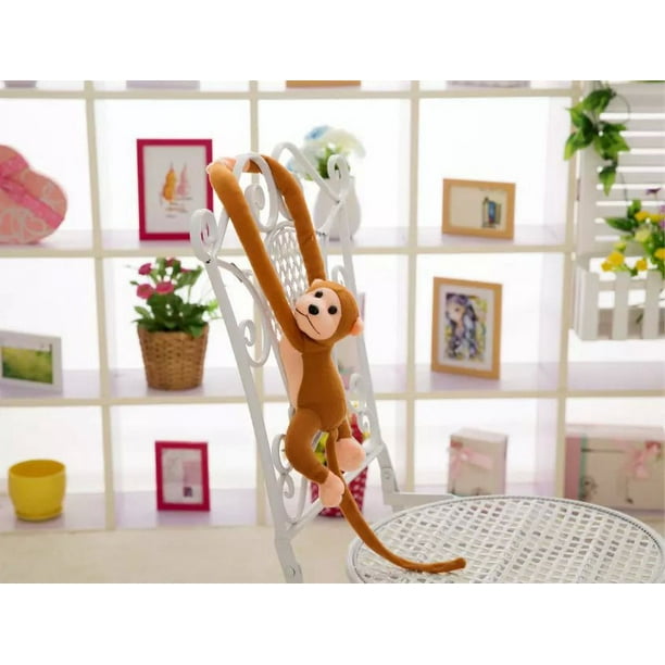 Mono De Peluche Realista De 70 Cm – Suave, Con Largos Brazos Y Cola, Ideal Para Decorar Y Regalar En Cualquier Ocasión