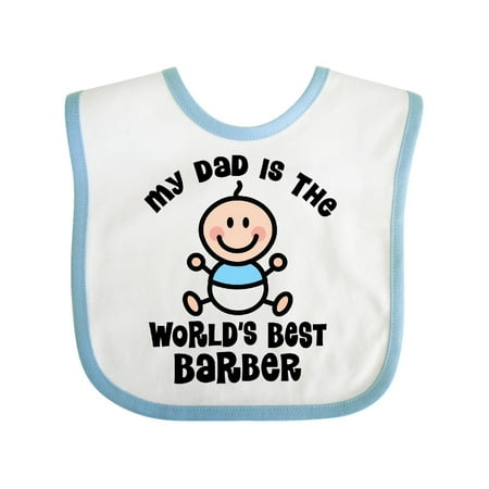 Daddy Worlds Best Barber childs Baby Bib