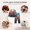 thumbnail image 6 of Xecao Underwater Plant Octopus Print Women Pajamas Set Soft Sleepwear Pjs long Sleeve Button Down Nightwear with Long Pants, 6 of 6