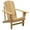 Natural Wood, variant on Spaco Oversized Adirondack Chair, Outdoor Porch Seating, Classic Log Lounge with Built-in Cupholder for Outdoor as Backyard, Lawn, Garden, White