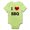 Kiwi, variant on CafePress - I Love BBQ Infant Bodysuit - Baby Light Bodysuit, Size Newborn - 24 Months