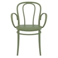 thumbnail image 4 of Compamia Victor XL Resin Outdoor Arm Chair Olive Green, 4 of 7