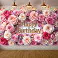 thumbnail image 2 of Colorful Floral Banner Butterfly Decoration Spring Theme for Birthday Party Kids Celebration Event, 2 of 9