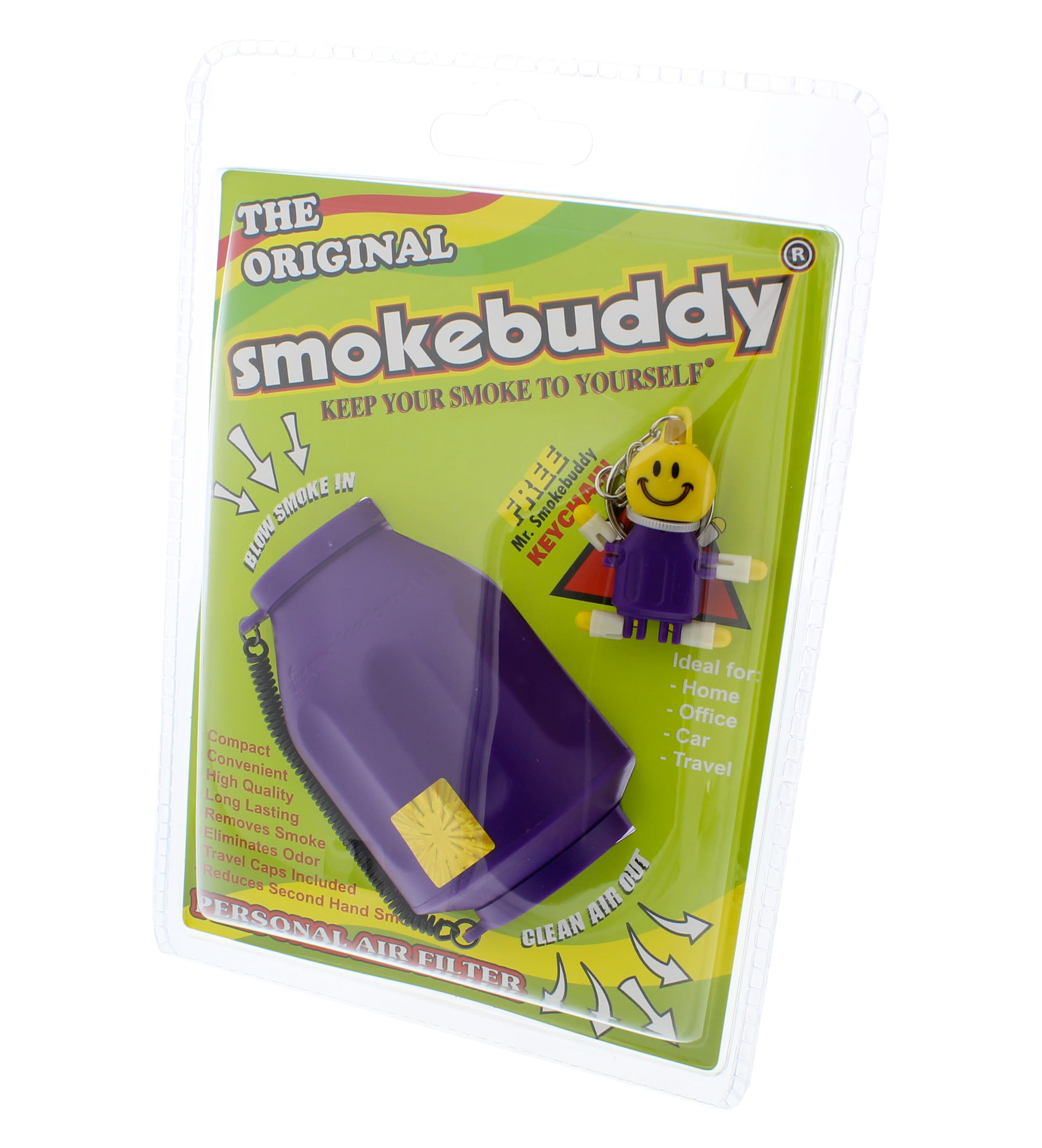 Smoke Buddy Personal Air Purifier Cleaner Filter Removes Odor Wood