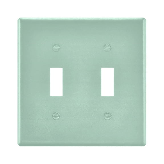 2 Gang Light Switch Cover Plate Pastel Green Wall Plate Decorate Electrical Outlet Cover Plates 4.56”x4.48”