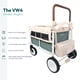 thumbnail image 3 of WONDERFOLD Volkswagen Stroller Wagon (4 Seater) - Collapsible Wagon Stroller with VW Bumper, Functioning Headlights, and All-Terrain XL Wheels, 3 of 5