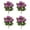 AHF678-550-6 purple, variant on Vibrant 4 Pcs Artificial Impatiens Flowers For Year-Round Outdoor Decor!
