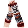 thumbnail image 3 of Clearance! Gloves Women Girl Knitted Arm Fingerless Keep Warm Winter Gloves Soft Warm Mitten, 3 of 3