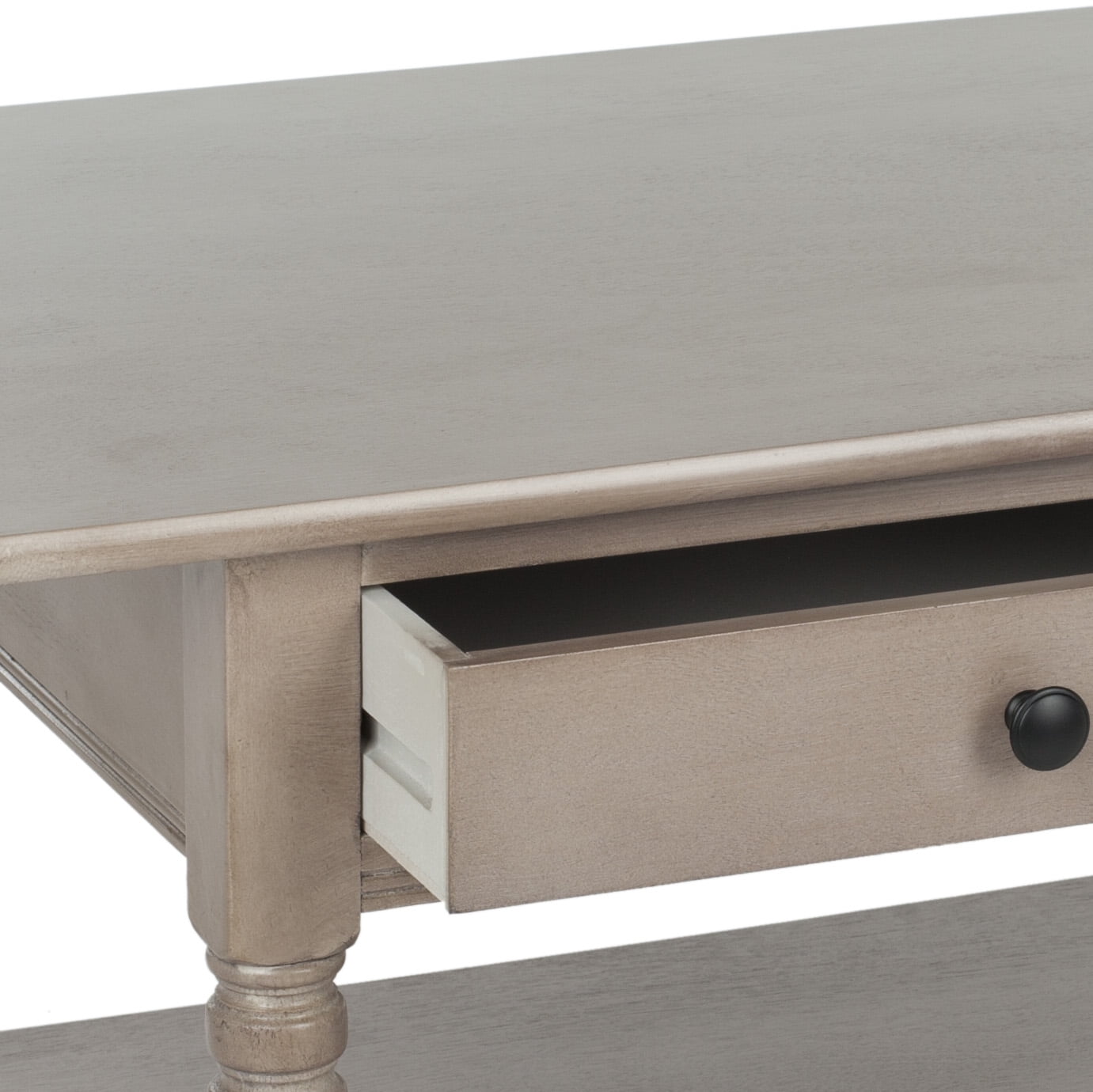 SAFAVIEH Boris Solid Contemporary 2 Drawer Coffee Table, Vintage Grey