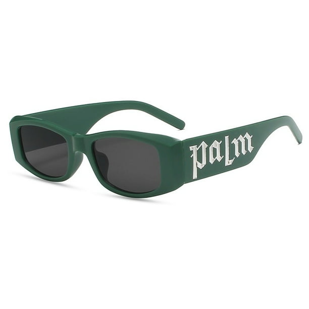 Angels Fashion Gafas De Sol Hombre Negro Marco Letra Palm Hip-hop Trend Marca De Gama Alta Sentido Cara Liftingpangjing