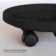 thumbnail image 2 of Bloem 14" Black Round Planter Pot Caddy with Wheels, 100lb Capacity, 2 of 5
