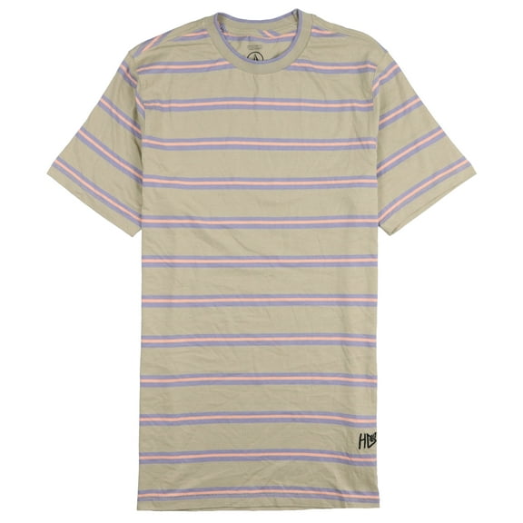 Volcom Men's Entertainment Hockey Dad Crew T-Shir X-Large Tan Modern Fit