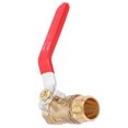 thumbnail image 1 of Ball Valve, Electroplating Durable Air Compressor Ball Valve Corrosion Resistance Wear- 1/2 Double Inner Wire with Red Handle for Air Compressor, 1 of 8