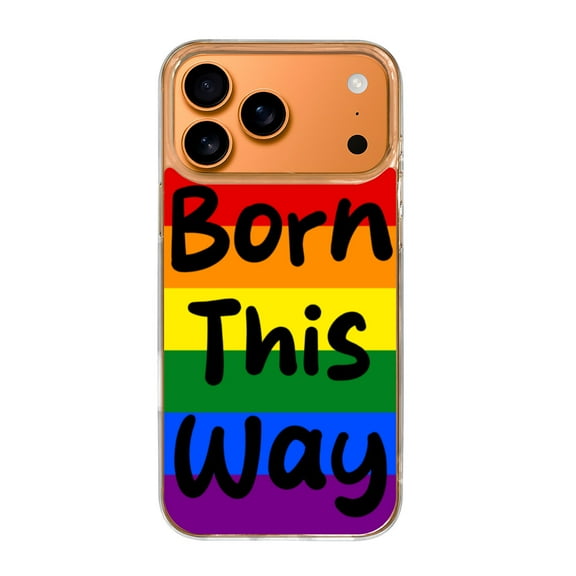 Case For Apple iPhone Air / 17 Pro / 17 Pro Max Series Case, Slim Thin Transparent Flexible Clear TPU Shockproof Phone Case For iPhone 17 Series, BORN THIS WAY