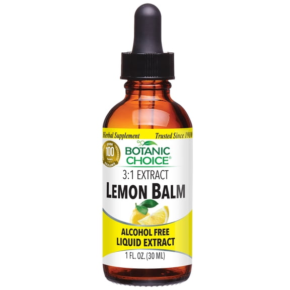 Botanic Choice Lemon Balm Liquid Extract, Alcohol Free, 1 fl. oz.