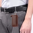 thumbnail image 5 of Bolso para llaves de cuero Laklulu para hombre con cremallera, 5 of 5