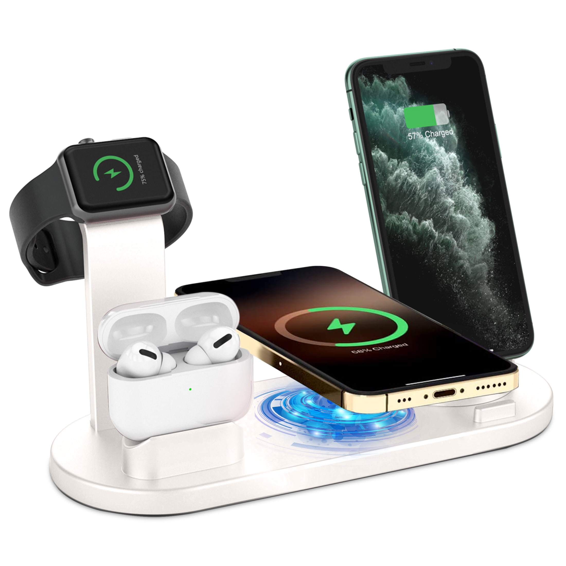 Wisfunlly Wireless Charger， 3 in 1 Charging Dock For Suitable