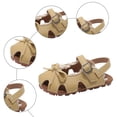 thumbnail image 5 of Zshosam Girl Sandals Girls Sandals Open Toe Flat Sandals for Girls Shiny Princess Party Shoes Size 8.5,(Yellow Toddler 8.5), 5 of 8