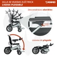 thumbnail image 3 of Silla de Ruedas Eléctrica Plegable | Compacta, Todo Terreno, Estructura de Aluminio, Respaldo Acojinado, Control Remoto Bluethooth, 3 of 3